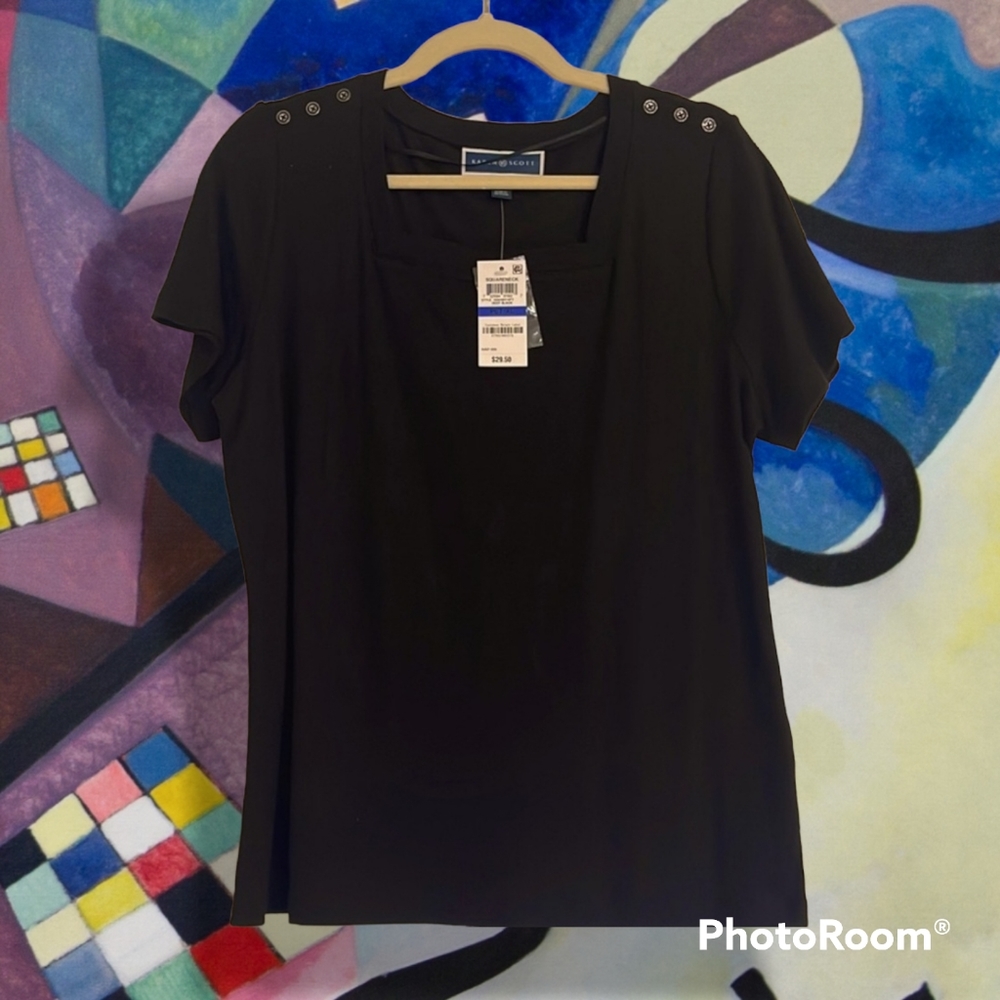 PXL Karen Scott Black Top